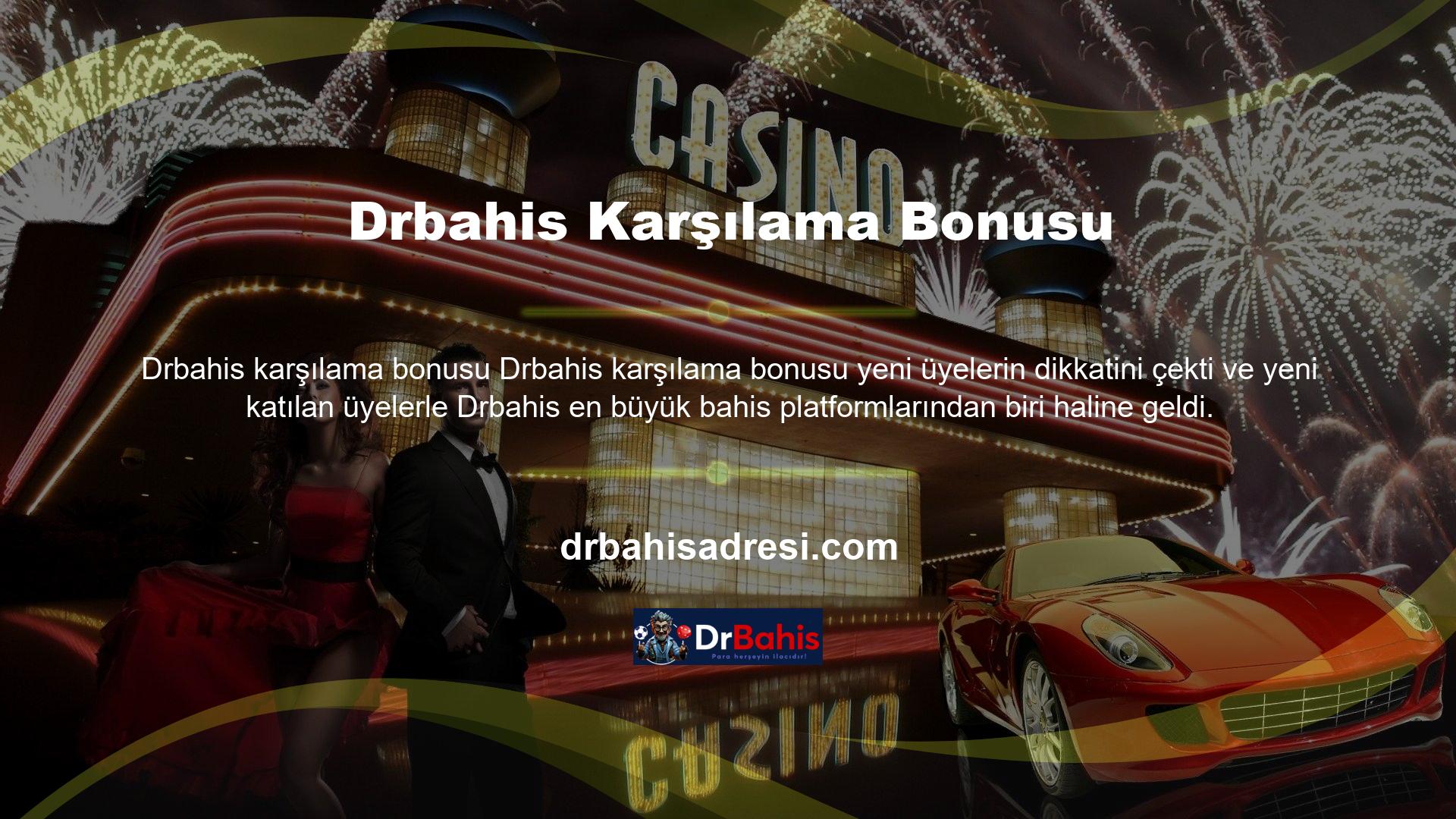 Drbahis bahis sitesinin kullanıcılar için farklı bonus türleri vardır