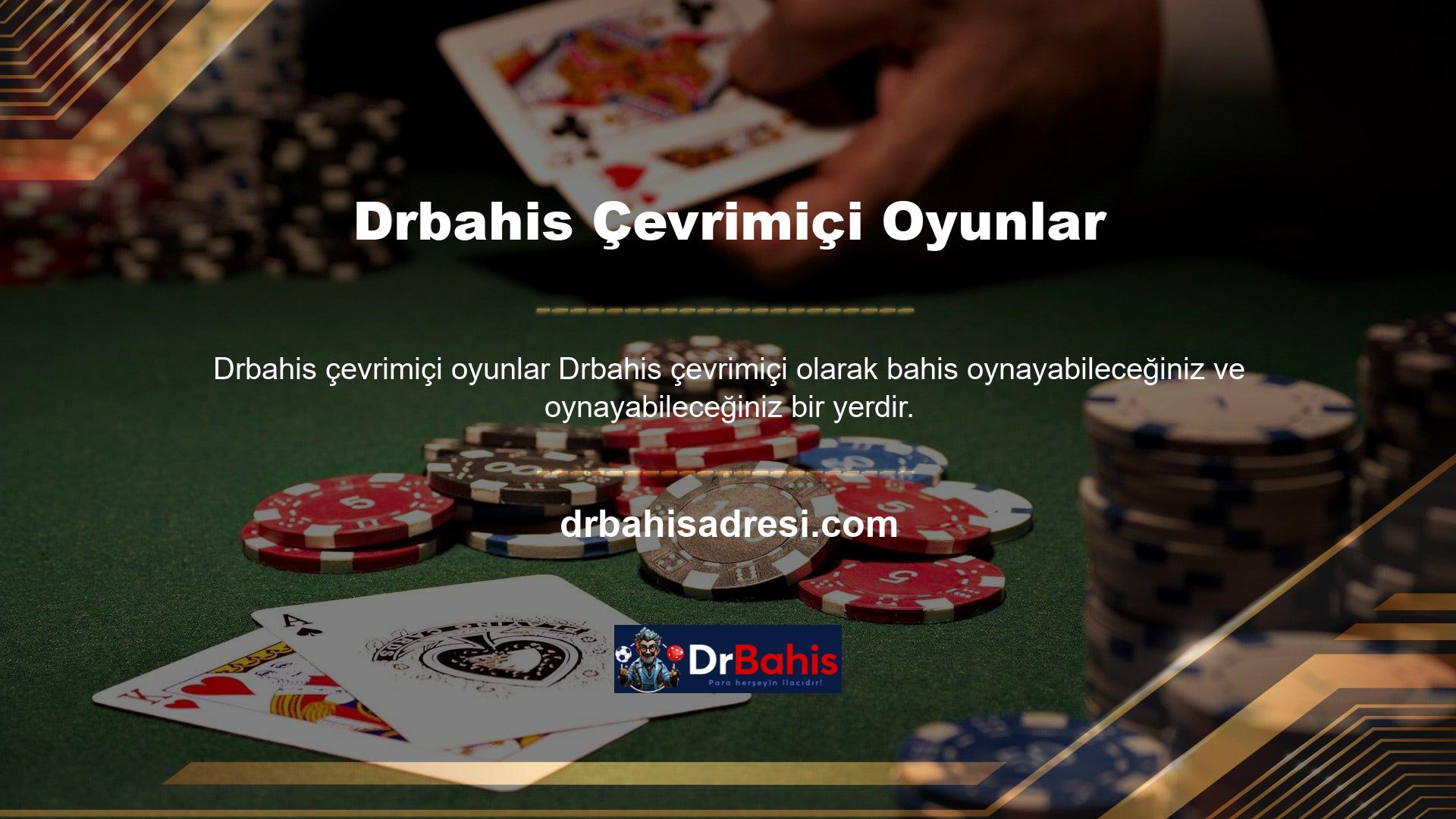 Drbahis yeni şeyler denemek isteyen ve olağan hizmetten memnun olmayan oyuncular için özel bir adrestir